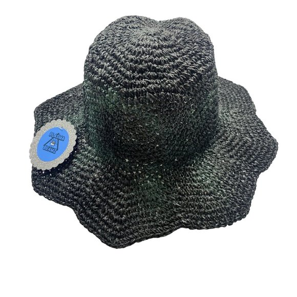 Handmade Crochet Petal Brim Tie-Dye Panama Hat main image 7